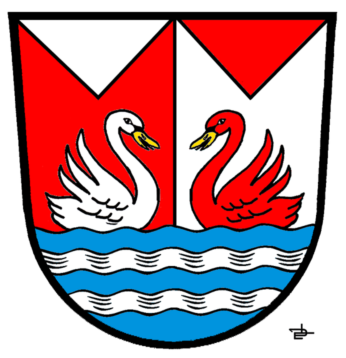 Das Wappen des Ortsteils Waltershofen