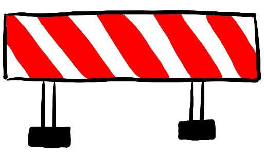 Warnschild Baustelle